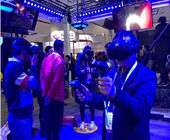 Große des Freizeitpark-VR Plattform-schwarze/blaue Farbe der virtuellen Realität Raum-des Wanderer-9D