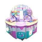 Münzen-Stoß-Zupacken-Süßigkeits-Säulengang-Kabinett-Spielzeug-Grabscher-Maschine mit kühler Popmusik